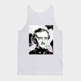 Edgar Allan Poe Black and White Portrait | Edgar Allan Poe Artwork 4 Tank Top